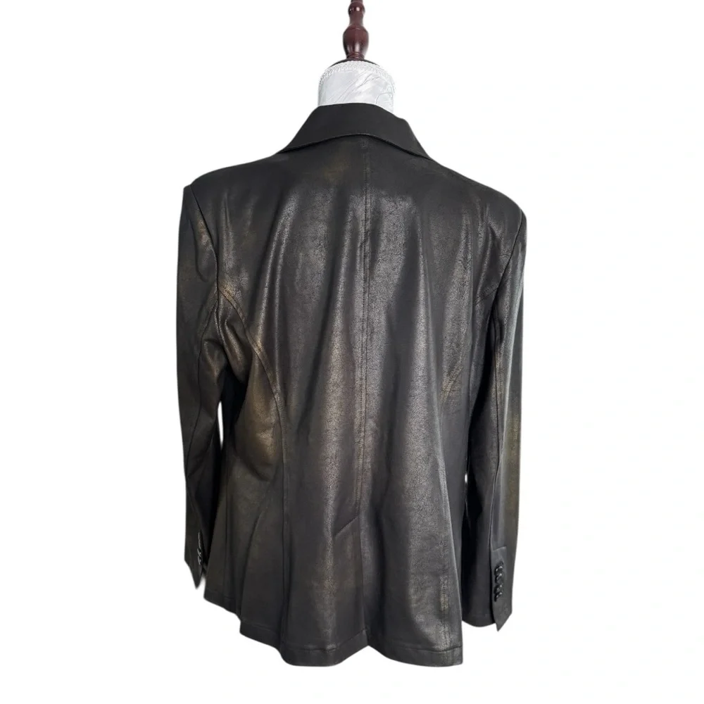 Clara Sun Woo Liquid Leather Blazer - Large - Picture 6 of 8